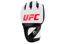 (UFC Перчатки MMA для грэпплинга 5 унций белые S/M) (UFC Перчатки MMA для грэпплинга 5 унций белые S/M)
