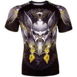 Рашгард Venum Viking 2.0 Black/Yellow S/S, фото 1