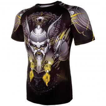 Рашгард Venum Viking 2.0 Black/Yellow S/S, фото 2