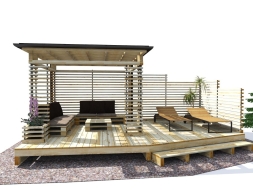 Современная беседка ДИКИЙ ПЛЯЖ Современная беседка ДИКИЙ ПЛЯЖ