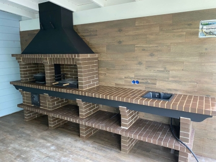 Печь Аристократ 730 S Прямоугольный кирпич красный, фото 2