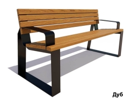 Парковая скамейка Подольск, Лиственница 0,6 м, фото 1