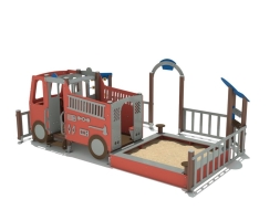 Песочный дворик МЧС для детской площадки