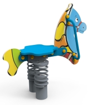 Качели на пружине «Конь», паттерн "Фэнтази" КЧ039.02 Качели на пружине «Конь», паттерн "Фэнтази" КЧ039.02