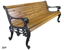 Скамейка уличная Лев, Лиственница 0,6 м Скамейка уличная Лев, Лиственница 0,6 м