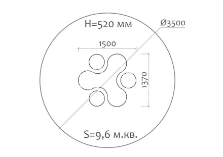 Стол детский 02021 для игровой площадки, фото 4