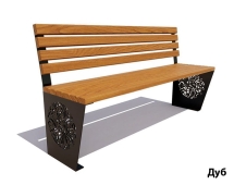 Парковая скамейка Индия, Лиственница (без подлокотников) 1,5 м Парковая скамейка Индия, Лиственница (без подлокотников) 1,5 м