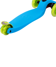 Самокат 3-колесный Snappy 3D, 120/80 мм, синий/зеленый