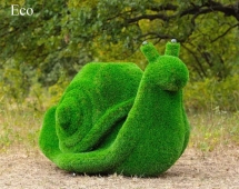 Топиари улитка, важная с кашпо - газон Premium Топиари улитка, важная с кашпо - газон Premium