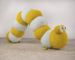 Топиари гусеница, h=100 см - газон Deluxe Green, зелёная, фото 4