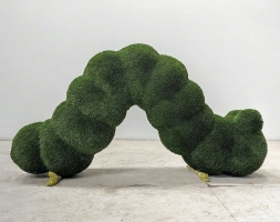 Топиари гусеница, h=100 см - газон Deluxe Green, зелёная, фото 2