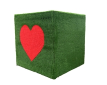 Топиари куб с буквой Я, h=100см - газон Deluxe+Есо Топиари куб с буквой Я, h=100см - газон Deluxe+Есо