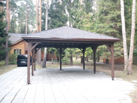 Навес для машин АСТОН Премиум комплектация, фото 2