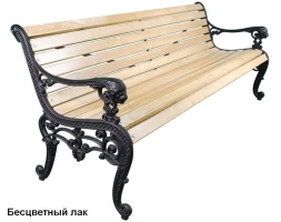 Скамейка уличная Лев, Лиственница 2 м, фото 2