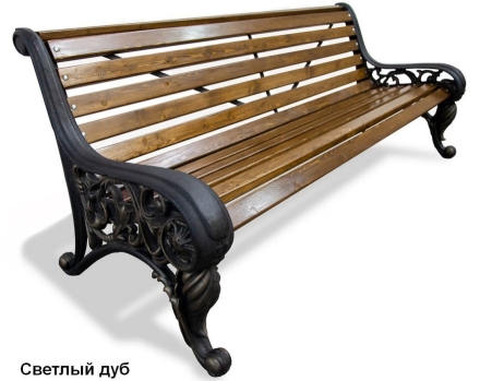 Скамейка парковая Москва, Лиственница 1,2 м, фото 5