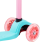 Самокат 3-колесный Snappy 3D, 120/80 мм, мятный/розовый