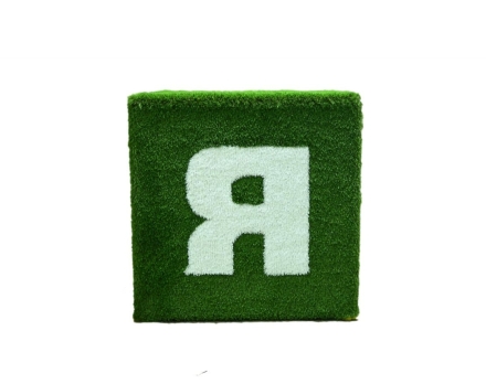 Топиари куб с сердцем, h=200см - газон Deluxe+Есо, фото 2