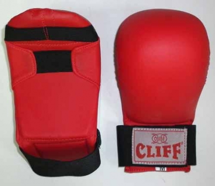 Накладки на руку для карате (PU) красные р.L, фото 1