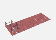 Секция для выполнения упражнения "Прыжок в длину с места" СВС-96