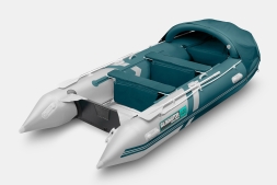 Gladiator C 400 AL ACTIVE Морской зеленый-белый моторная лодка ПВХ Алюминиевый пайол, фото 2