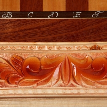 Нарды+шашки резные ручной работы "2 в 1"