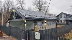 Навес для автомобилей с хозблоком РИЧМОНД Несущий каркас, фото 9