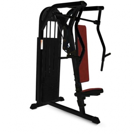 Горизонтальный жим от груди Barbell МВ 3.18 (грузоблок) чёрный, фото 1