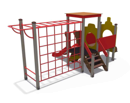 Паровозик с рукоходом и горкой Н-750 ДИФ 01291, фото 2