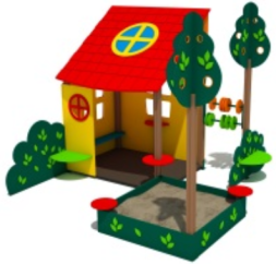 Песочный дворик Веранда для детской площадки