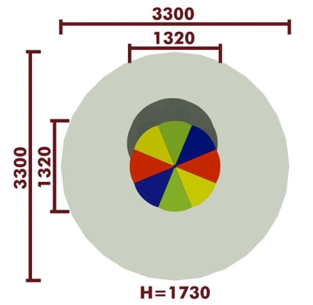 Стол детский с навесом 02006.21 для игровой площадки, фото 3