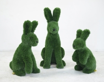 Топиари композиция 2 зайца - газон Deluxe Green Топиари композиция 2 зайца - газон Deluxe Green