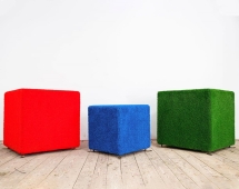 Топиари композиция Кубы - газон Eco Топиари композиция Кубы - газон Eco