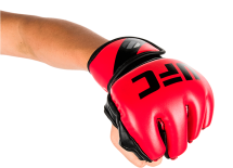 (UFC Перчатки MMA для грэпплинга 5 унций красные L/XL) (UFC Перчатки MMA для грэпплинга 5 унций красные L/XL)