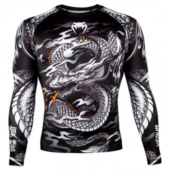 Рашгард Venum Dragon&#039;s Flight Black/White L/S, фото 1