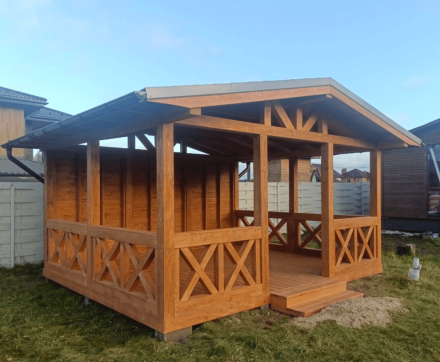 Прямоугольная беседка Накано, фото 3