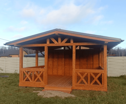 Прямоугольная беседка Накано, фото 1