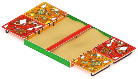 Песочница с крышкой большая (Рыбы) - ИО 5.01.14-01, фото 3