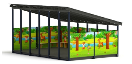 Теневой навес (Полянка) - МФ 71.6.4-07, фото 1