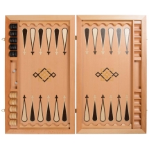 Нарды Сенеж "Казбек" мини (Россия, дерево, 36х22х5 см)