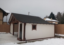 Навес для автомобилей с хозблоком РИЧМОНД Базовая комплектация