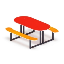 Столик детский овальный - МФ 31.01.09-01, фото 2