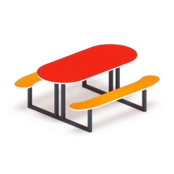 Столик детский овальный - МФ 31.01.09-01, фото 1