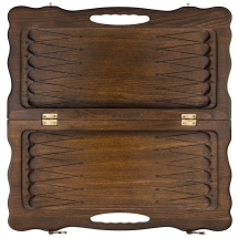 Нарды резные "Бесконечность" с ручкой 50, Haleyan