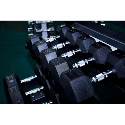 Гантель гексагональная обрезиненная ZSO,  2 кг, фото 2