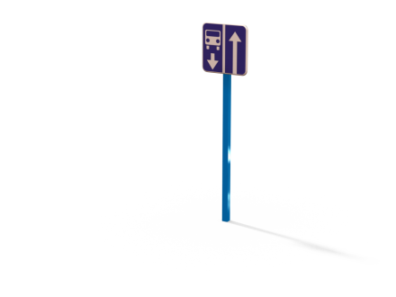 ДОУ 6.03 Знак Дорога с полосой маршрутных ТС, фото 1