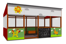 Теневой навес ВСТ 1512 серия Крепости 18 м2 для улицы Теневой навес ВСТ 1512 серия Крепости 18 м2 для улицы