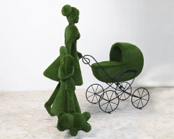 Топиари композиция Мама с детьми - газон Есо, фото 2