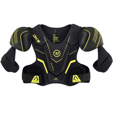 Защита груди/плеч &quot;WARRIOR ALPHA DX5 SR Shoulder Pads&quot; арт.DX5SPSR9-XL,р.XL,пласт.,синт.пен,пол.,чер, фото 1
