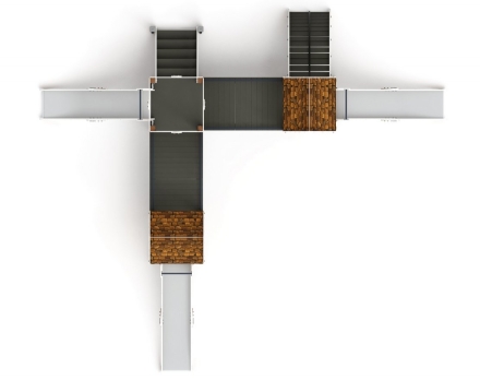 Детская игровая площадка Городок (Эко) Н 1200 ДИК 2.01.3.03-32, фото 4