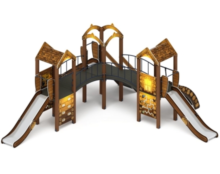 Детская игровая площадка Городок (Эко) Н 1200 ДИК 2.01.3.03-32, фото 3